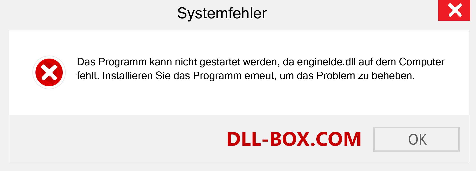 enginelde.dll-Datei fehlt?. Download für Windows 7, 8, 10 - Fix enginelde dll Missing Error unter Windows, Fotos, Bildern